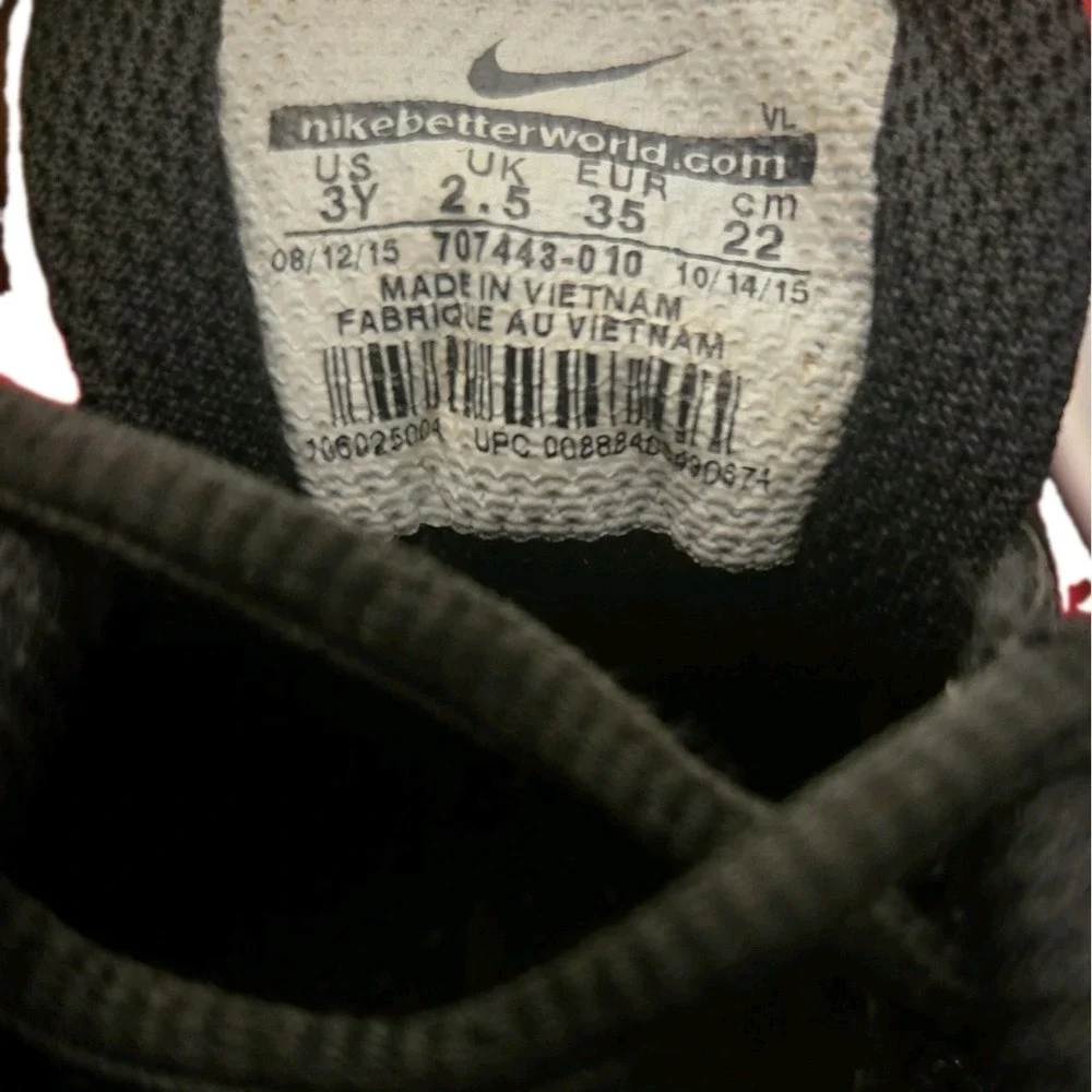 Nike Vapor Keystone 2 Low Youth Baseball Cleats Black White Size 3Y 707443-010